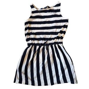 Ralph Lauren Navy and White Striped Toddler Dress